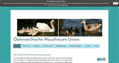 Desktop Screenshot of hausfrauenunion.at