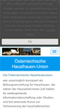Mobile Screenshot of hausfrauenunion.at