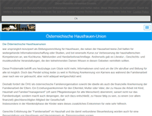 Tablet Screenshot of hausfrauenunion.at